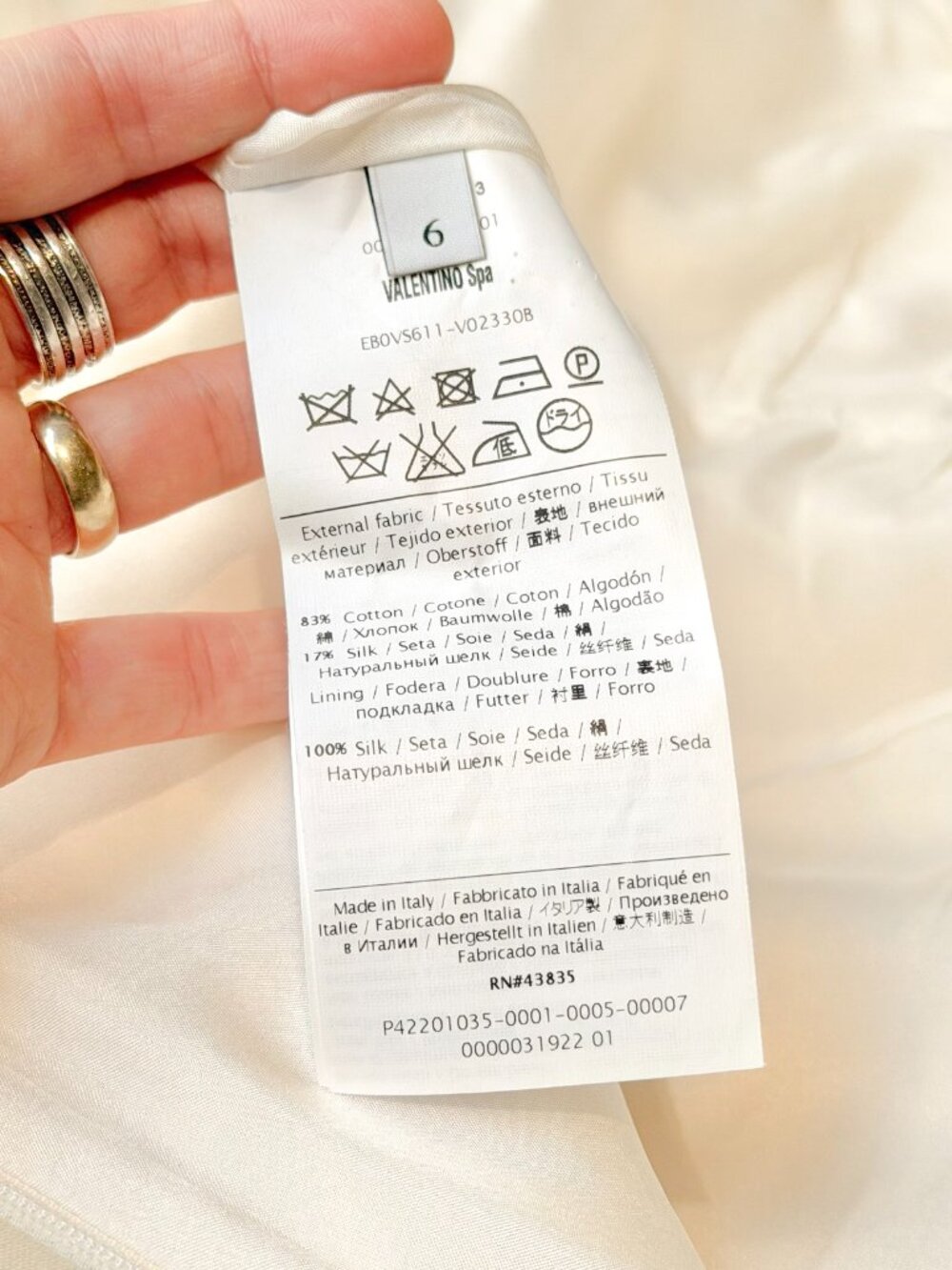Valentino Ivory Cotton Silk Tank Dress - Picture 8 of 8